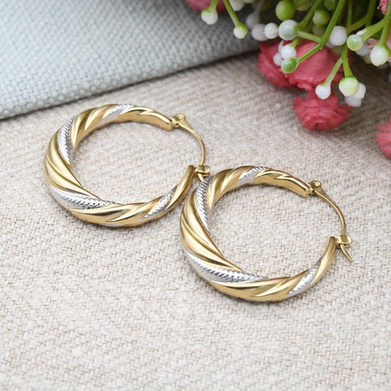1 pair womens fashionable hoop earrings middle eastern style