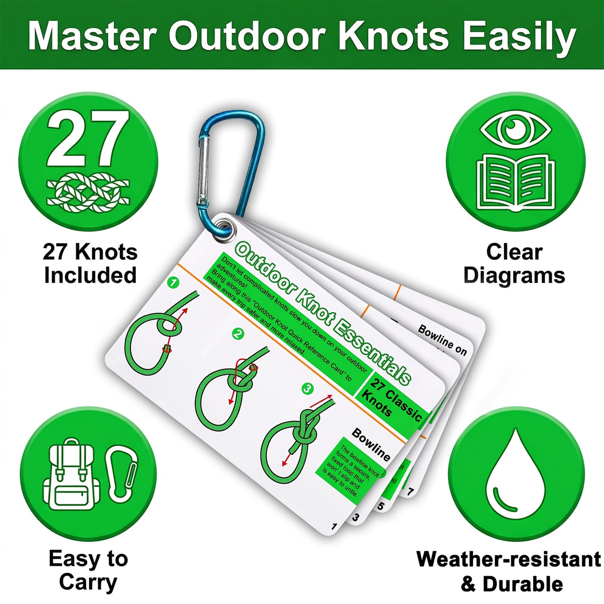 outdoor knots reference guide   27 essential knots