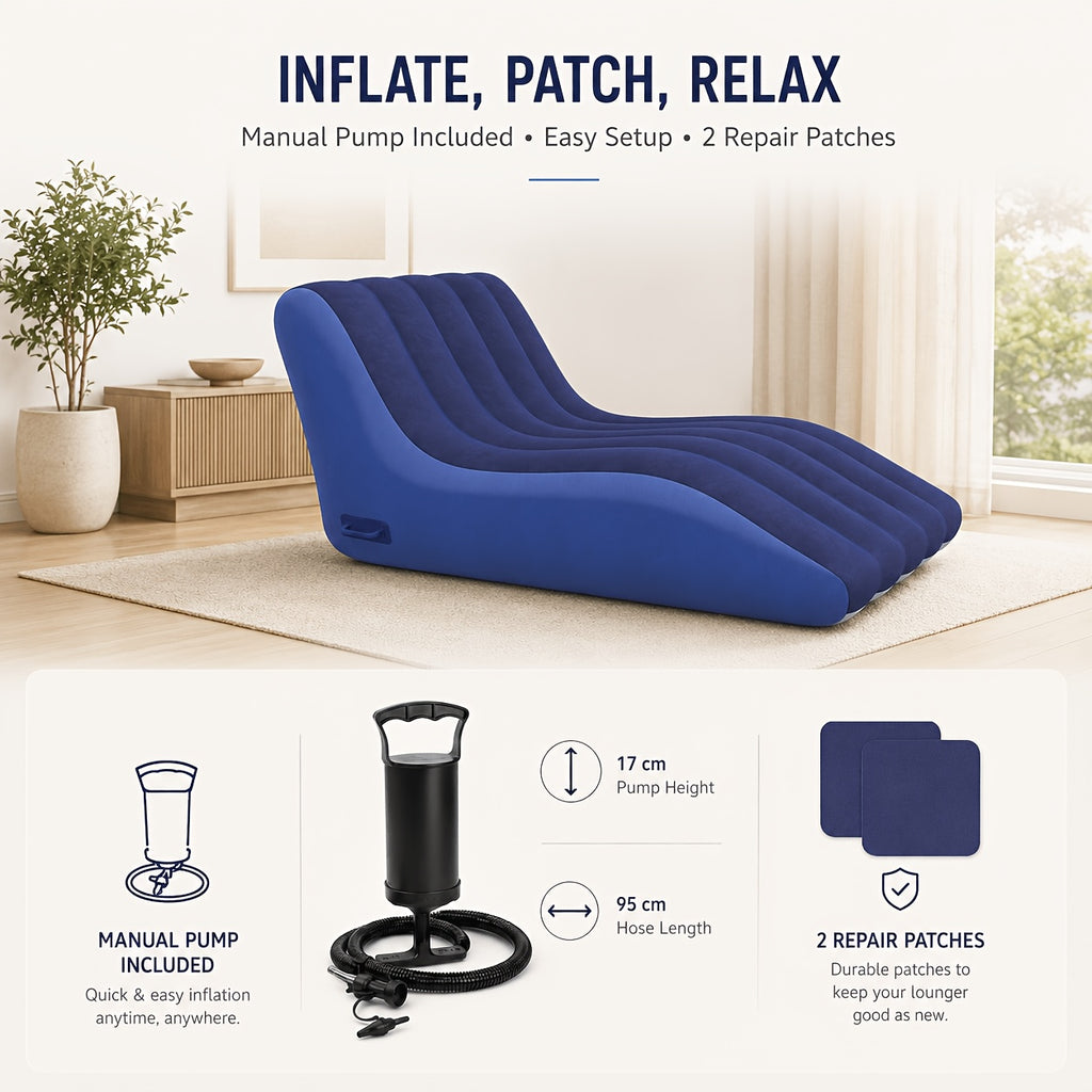 home inflatable sofa chair   ergonomic curved air