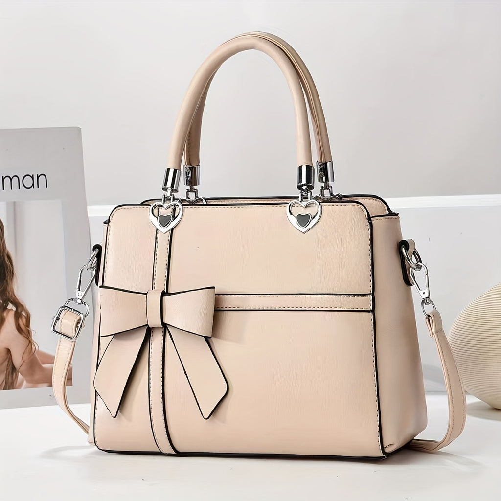 solid color bowknot handbag bags luggage temu