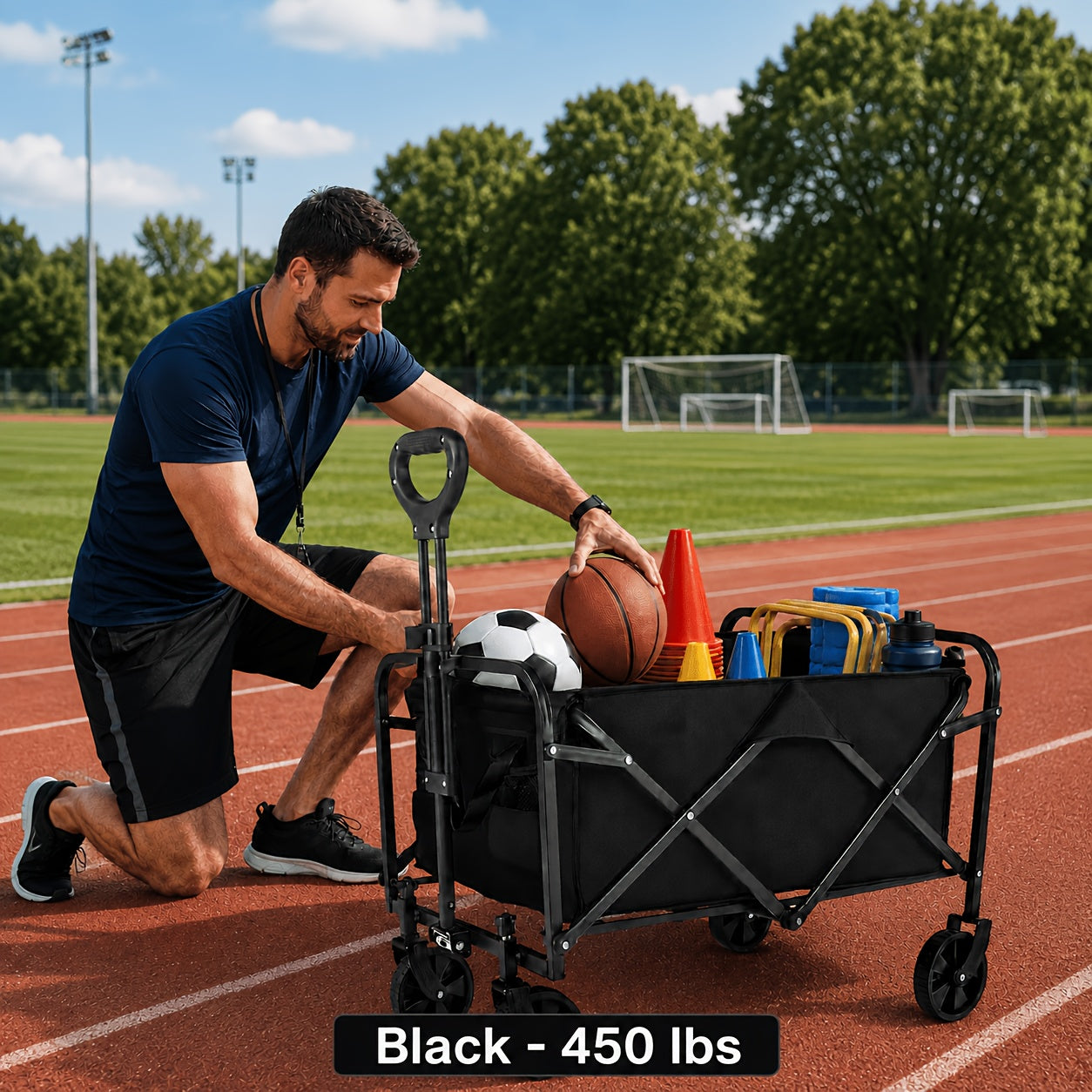 450 330 220lbs capacity heavy duty terrain folding