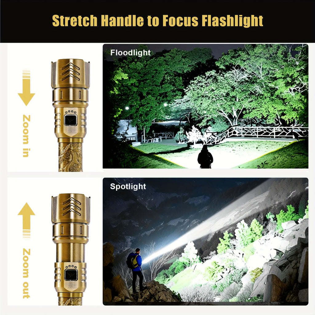 skyfire led high brightness   pattern flashlight