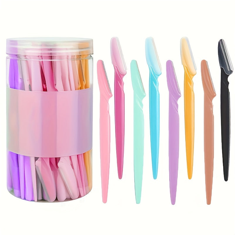 30pcs facial razors random colors premium stainless steel