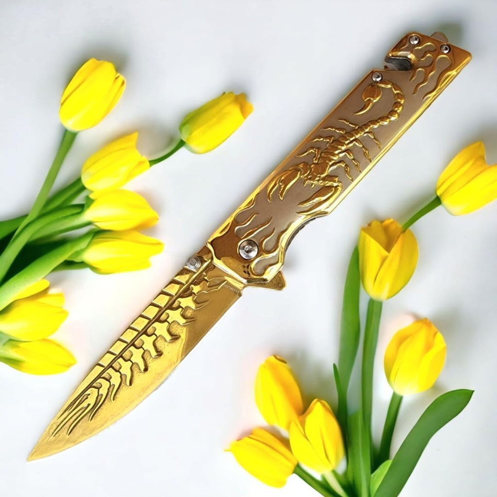 pattern folding knife outdoor camping pocket knife
