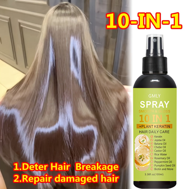 100ml 10 in 1 hair spray keratin rosemary blend long lasting
