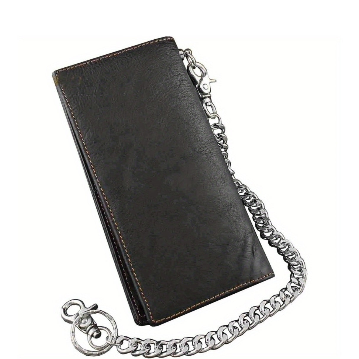 biker rock star   mens card   long black real