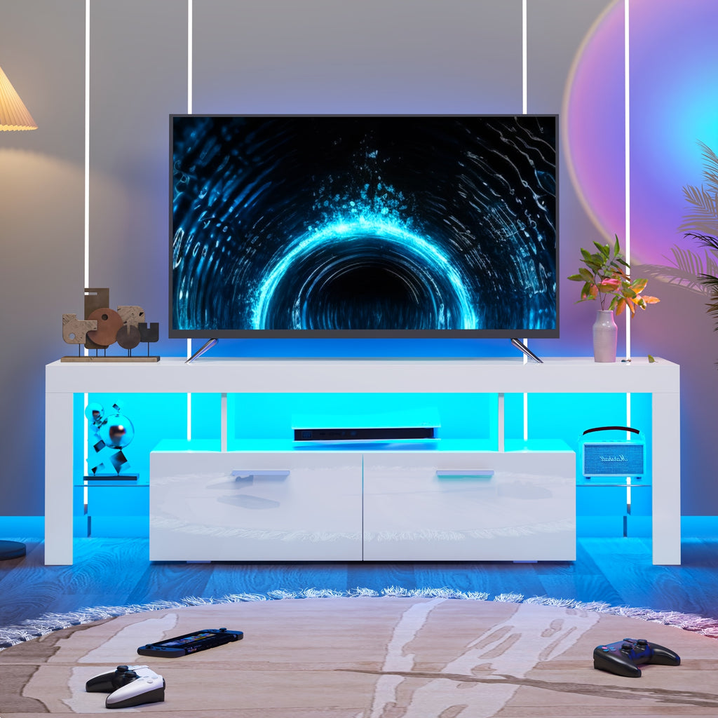 71 high gloss   stand led lights 55 65 75 80 inch tvs