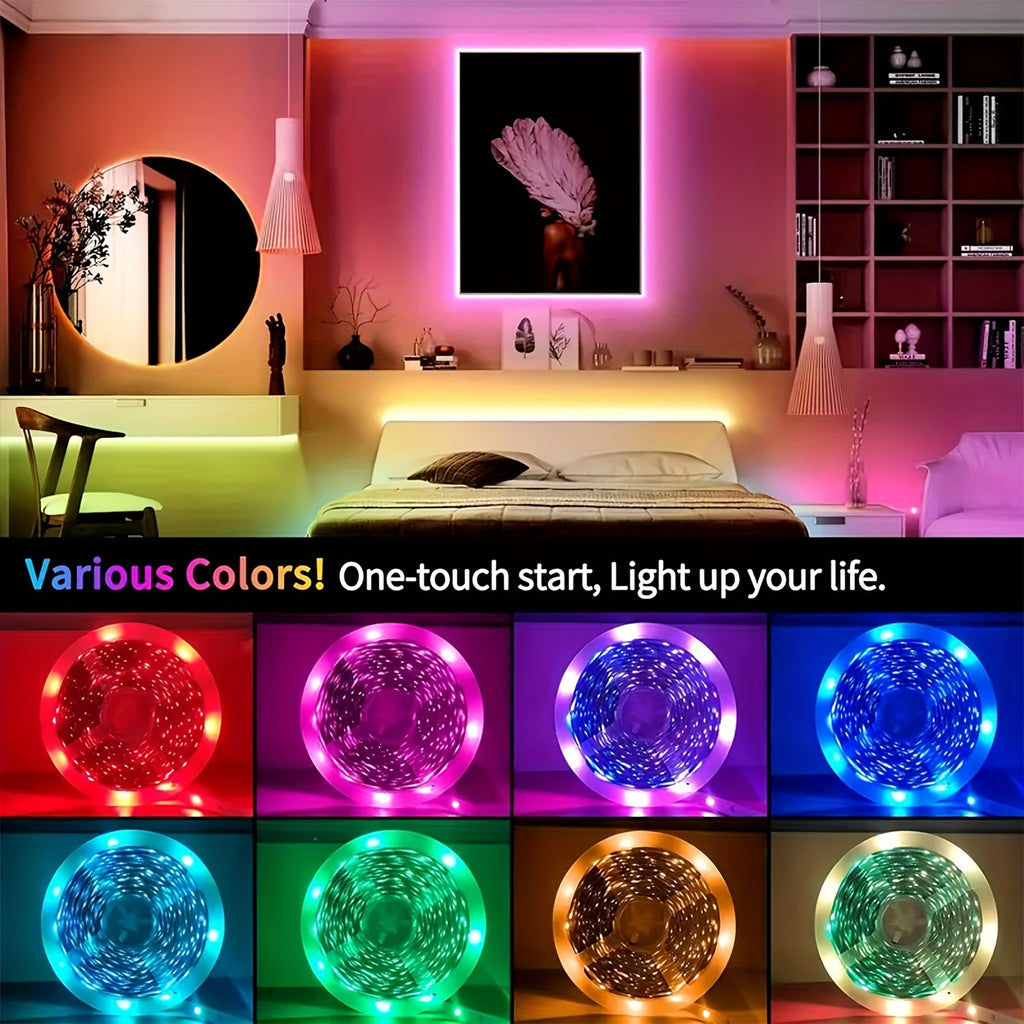 100  lights bedroom color changing led strip