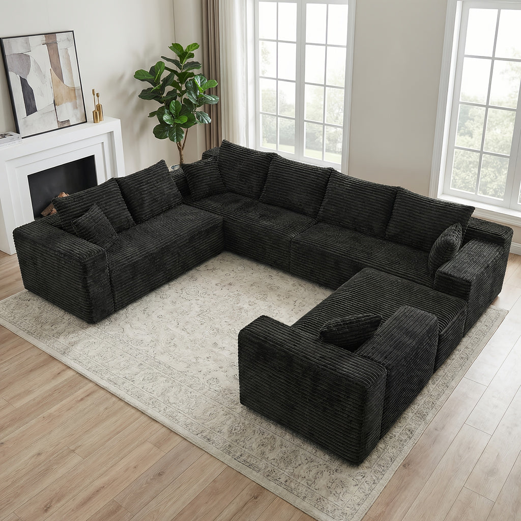 210 inch large u shaped modular sectional sofa suitable