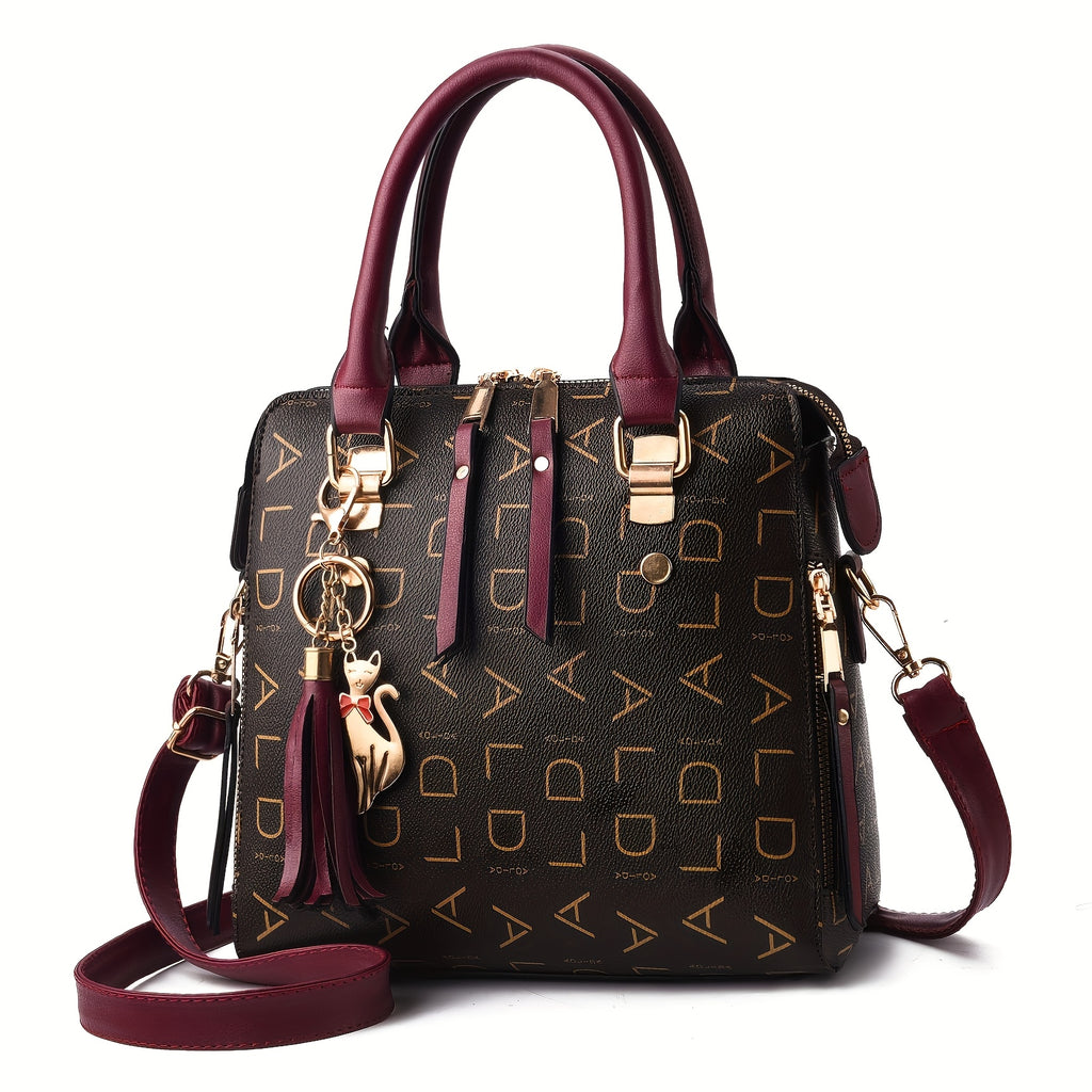 1pc ladies fashion crossbody bag zipper closure shoulder