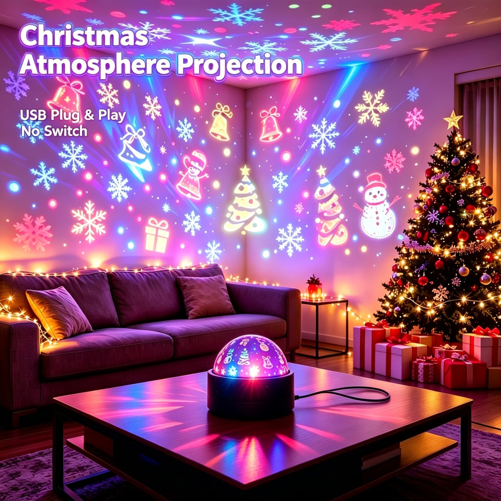 in 1 christmas theme night light dual use night light