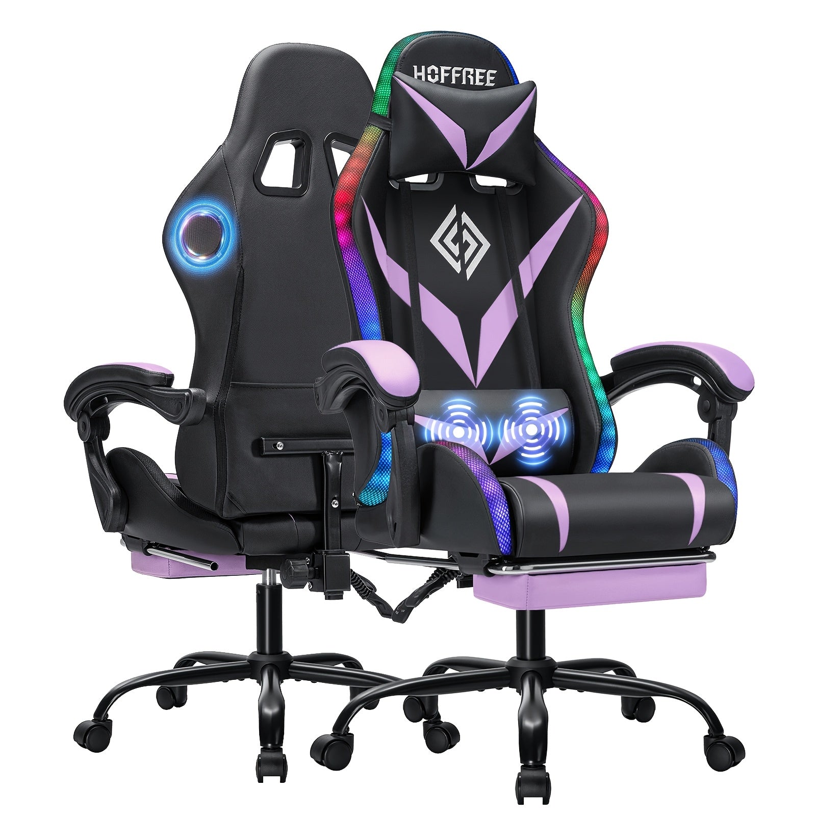 massage lumbar support bar ergonomic gaming