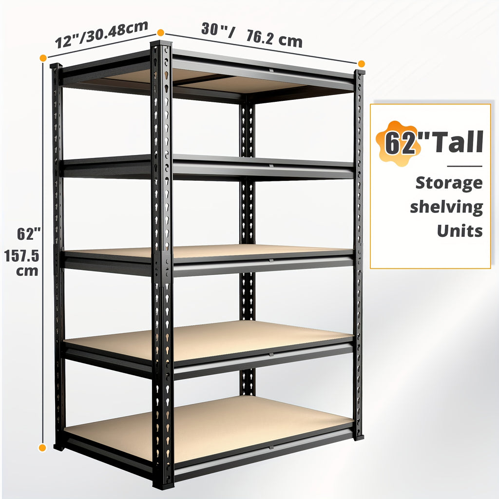2000lbs storage shelves 5 tier garage shelving heavy duty