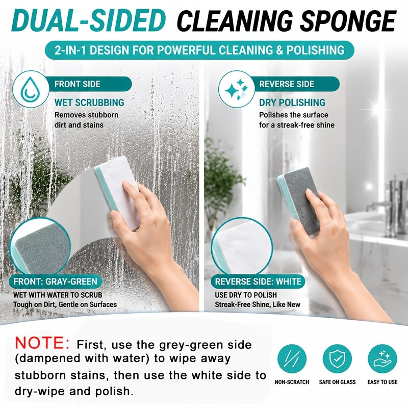 6pcs glass limescale magic cleaning brush set home use
