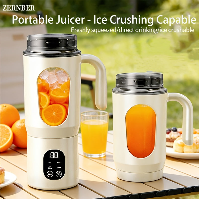 portable juicer led display usb rechargeable handheld juice
