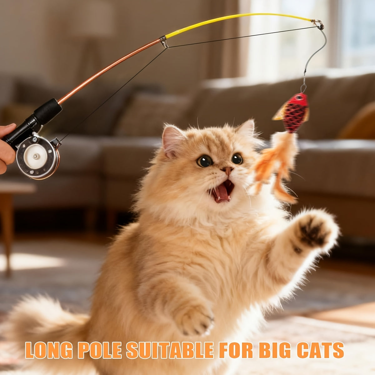 retractable cat teaser wand toy cat toys indoor outdoor cats