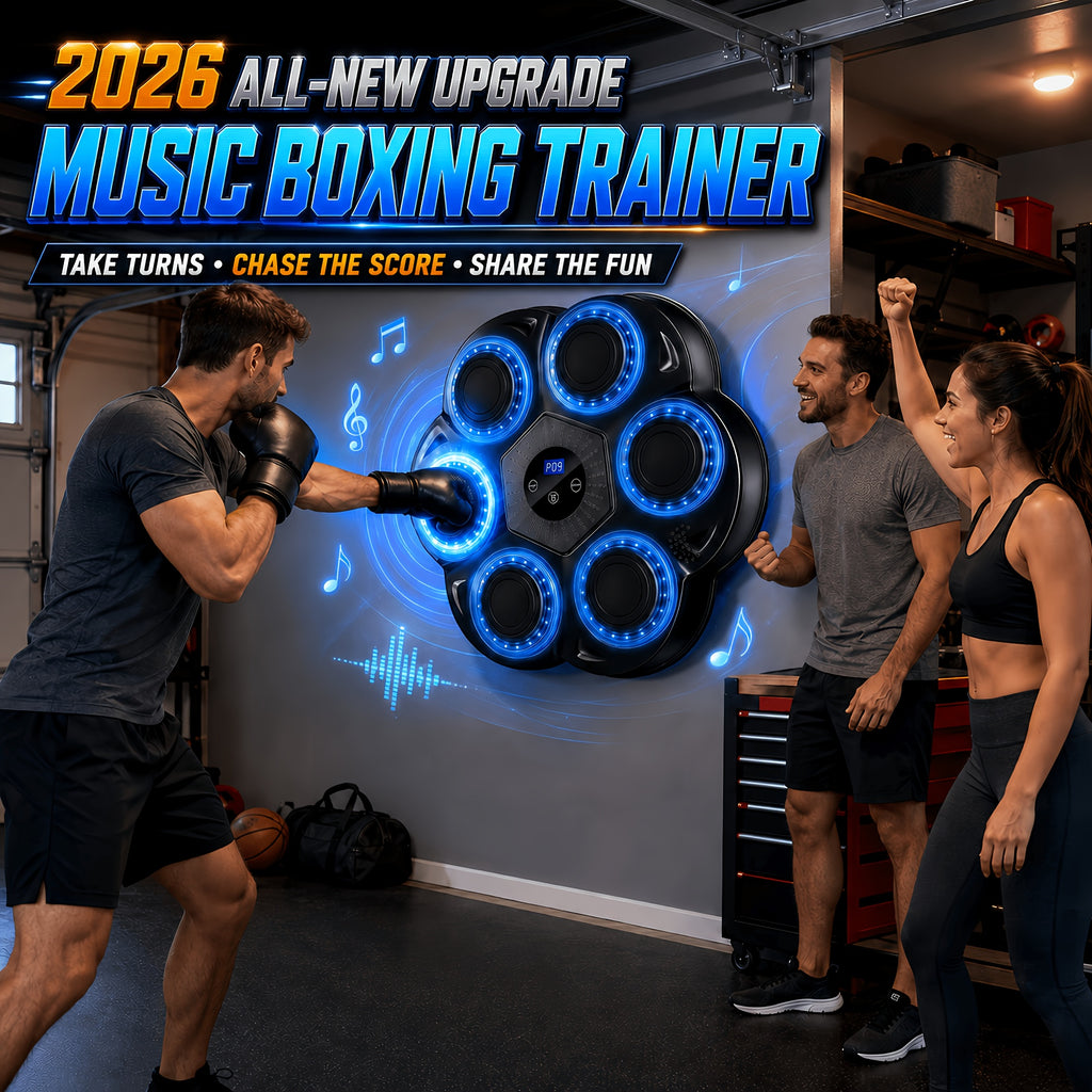 music boxing wall mounted trainer gloves interactive punch