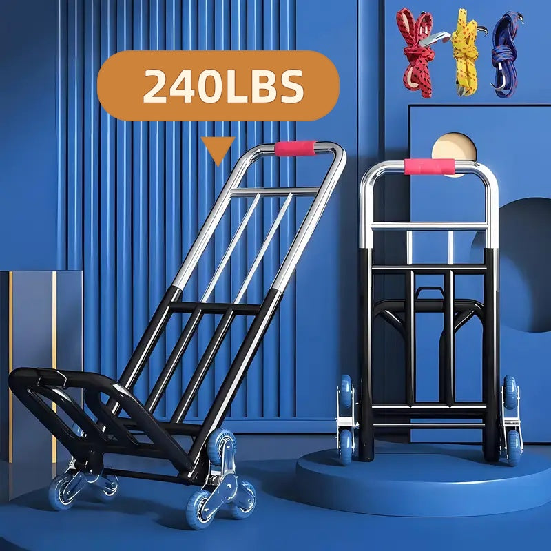 heavy duty folding trolley   adjustable buckles stair