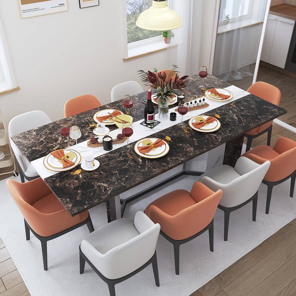 71 rectangle modern dining table office   room