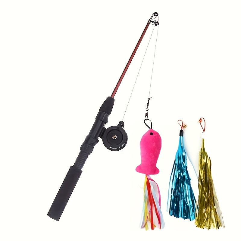 retractable cat teaser wand toy cat toys indoor outdoor cats