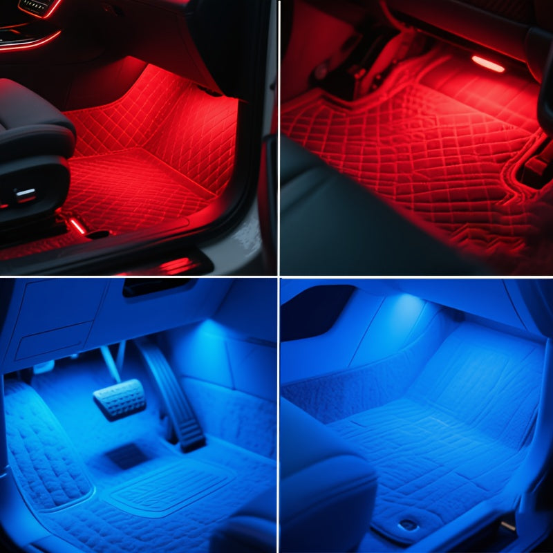 rgb car led light kit multi   usb powered diy