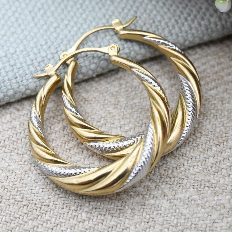 1 pair womens fashionable hoop earrings middle eastern style