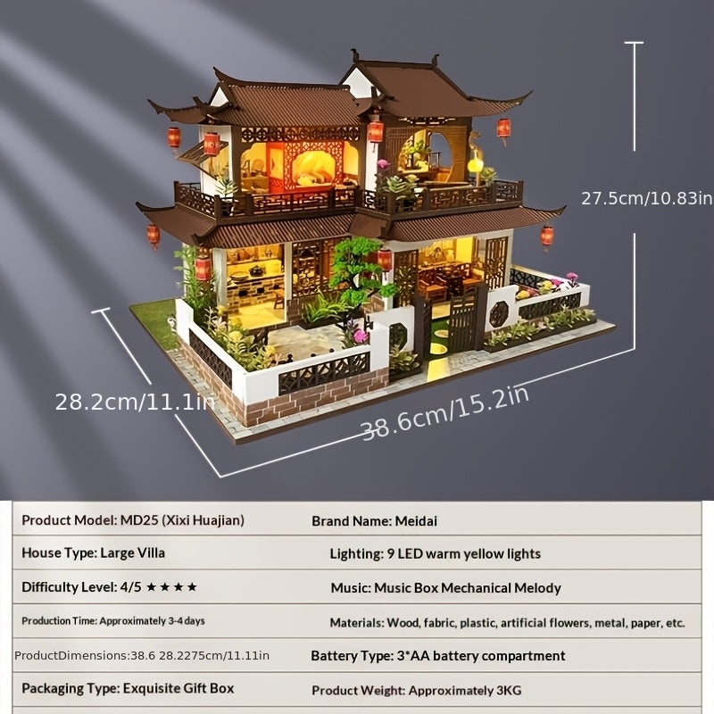 chinese architectural models 3d puzzles new styles villa