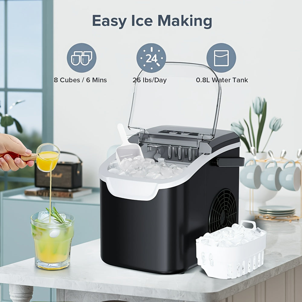 countertop ice maker 9   ice cubes in 6   26 5lbs