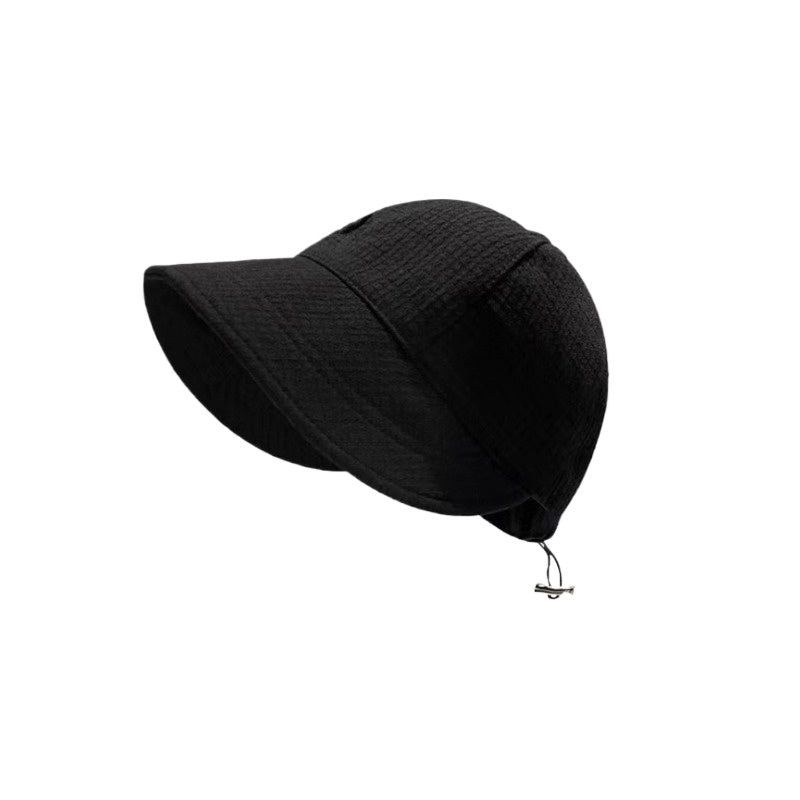 womens waffle bucket hat sun hat adjustable versatile peaked