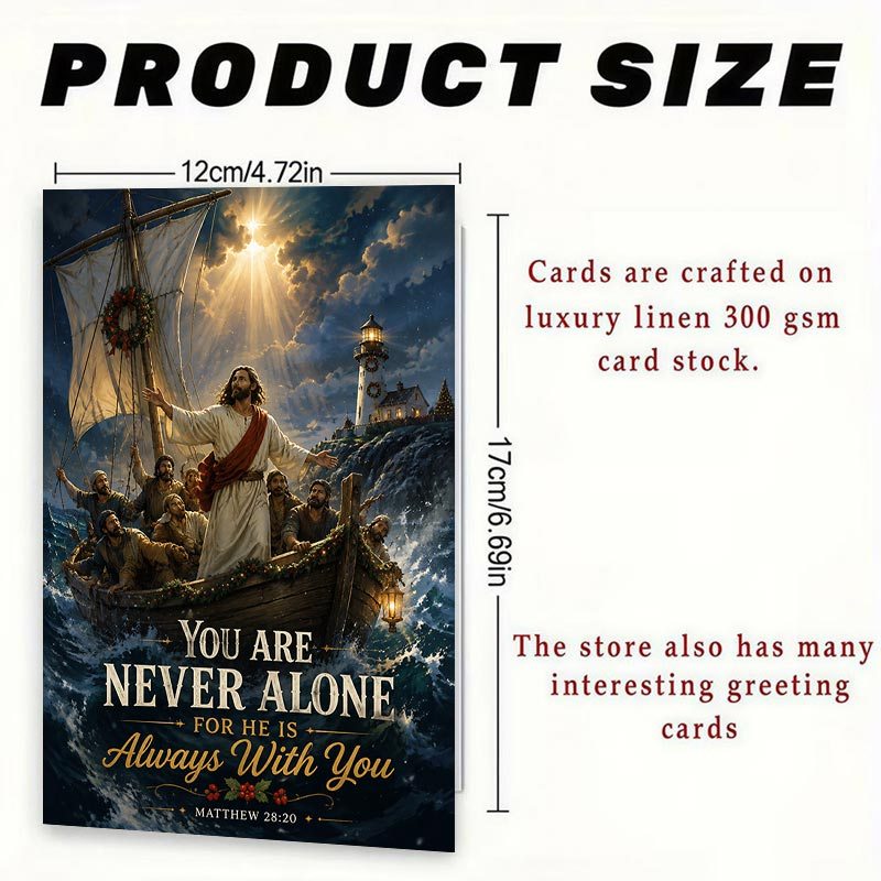 1pc christmas greeting card christian inspirational gift
