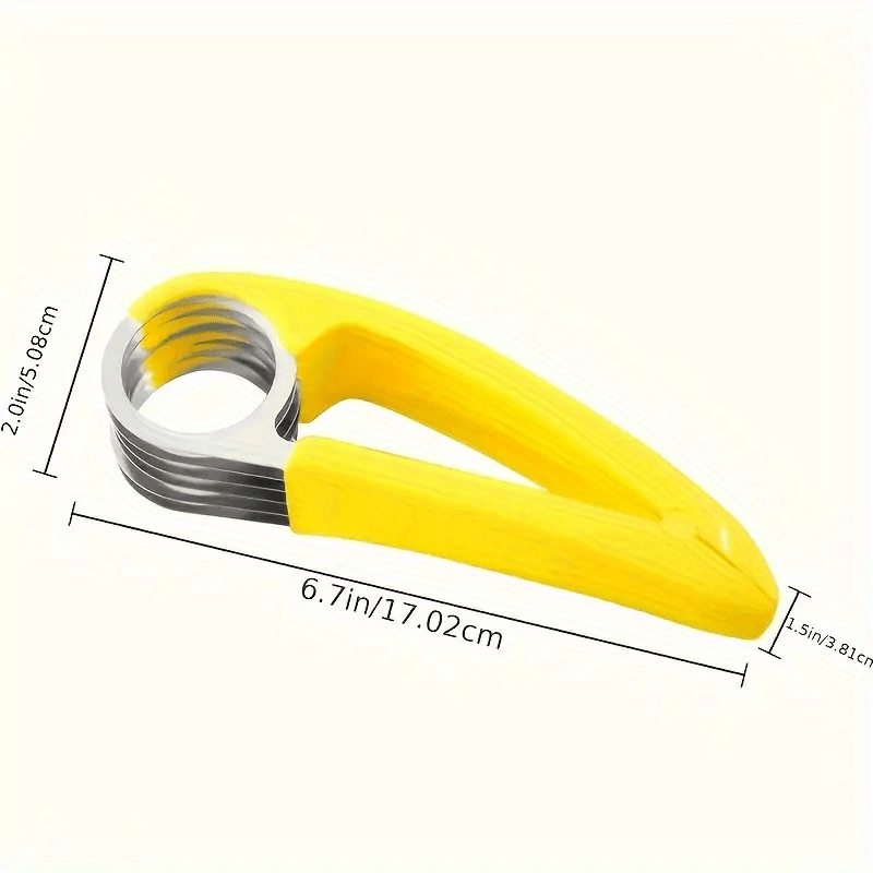 1pc stainless steel banana cucumber slicer   easy