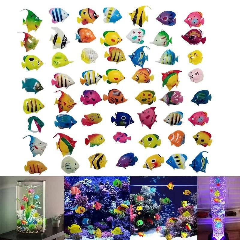 floating ornamental fish set suitable realistic plastic