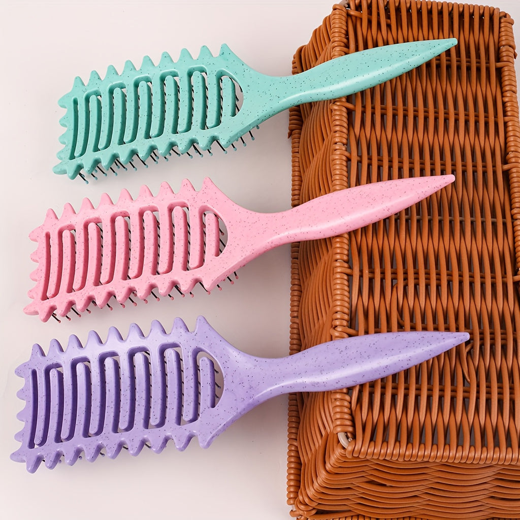1pc hair brush curly hair brush vented shaping defining
