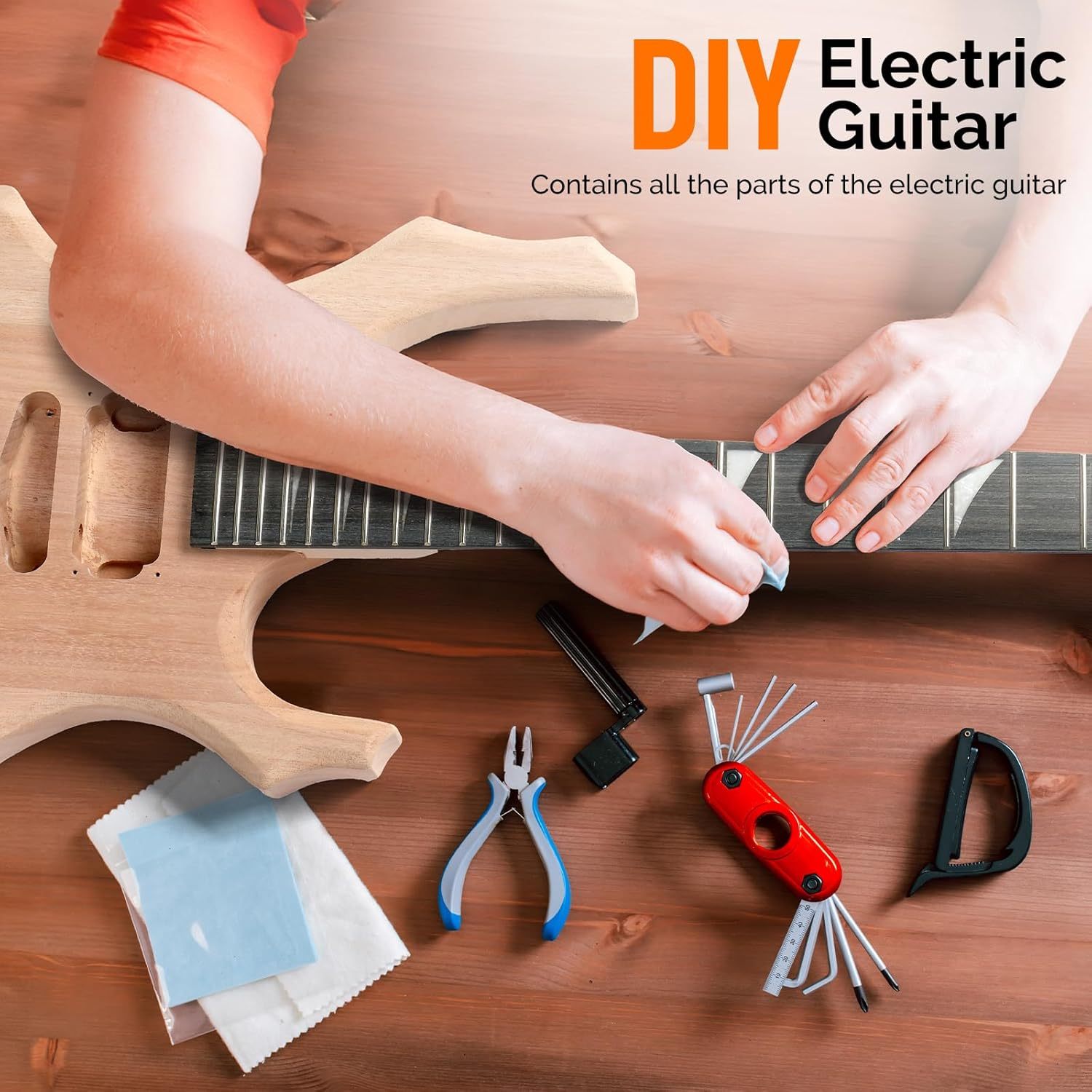 diy electric guitar kit 6 strings guitar kit