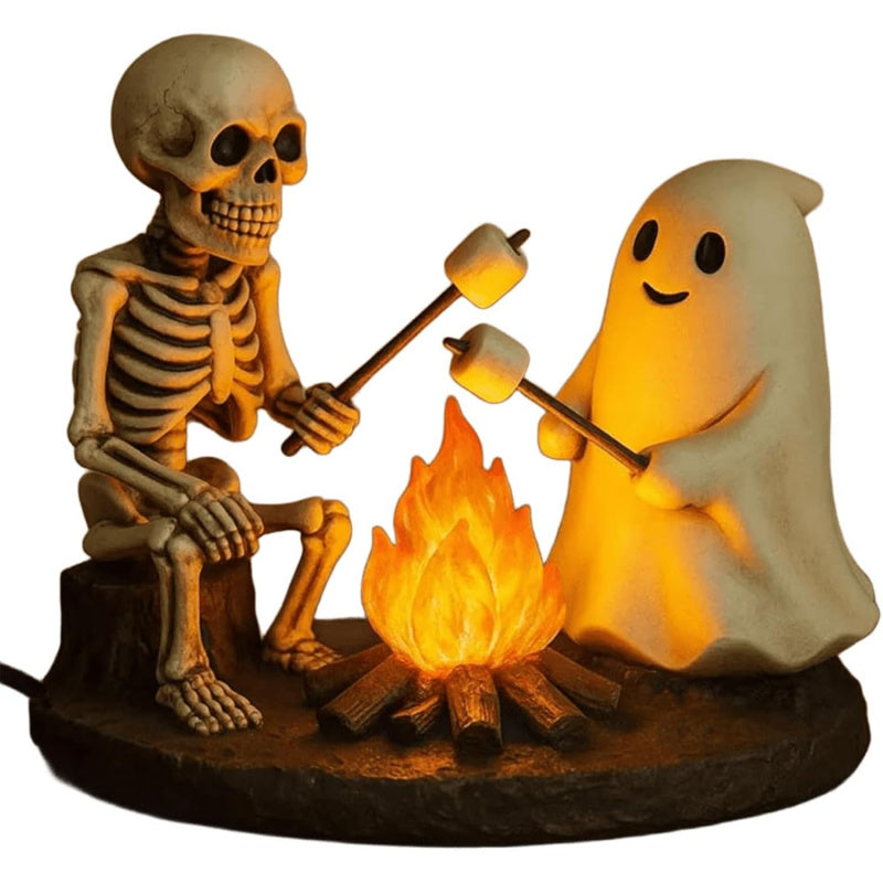 realistic flickering flame roasting marshmallow resin