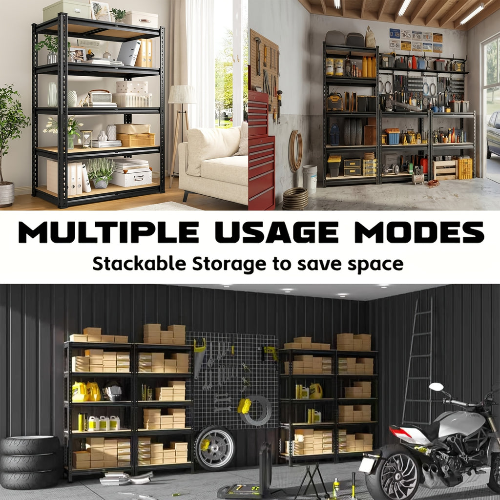 2000lbs shelving heavy duty 5 tier storage shelves