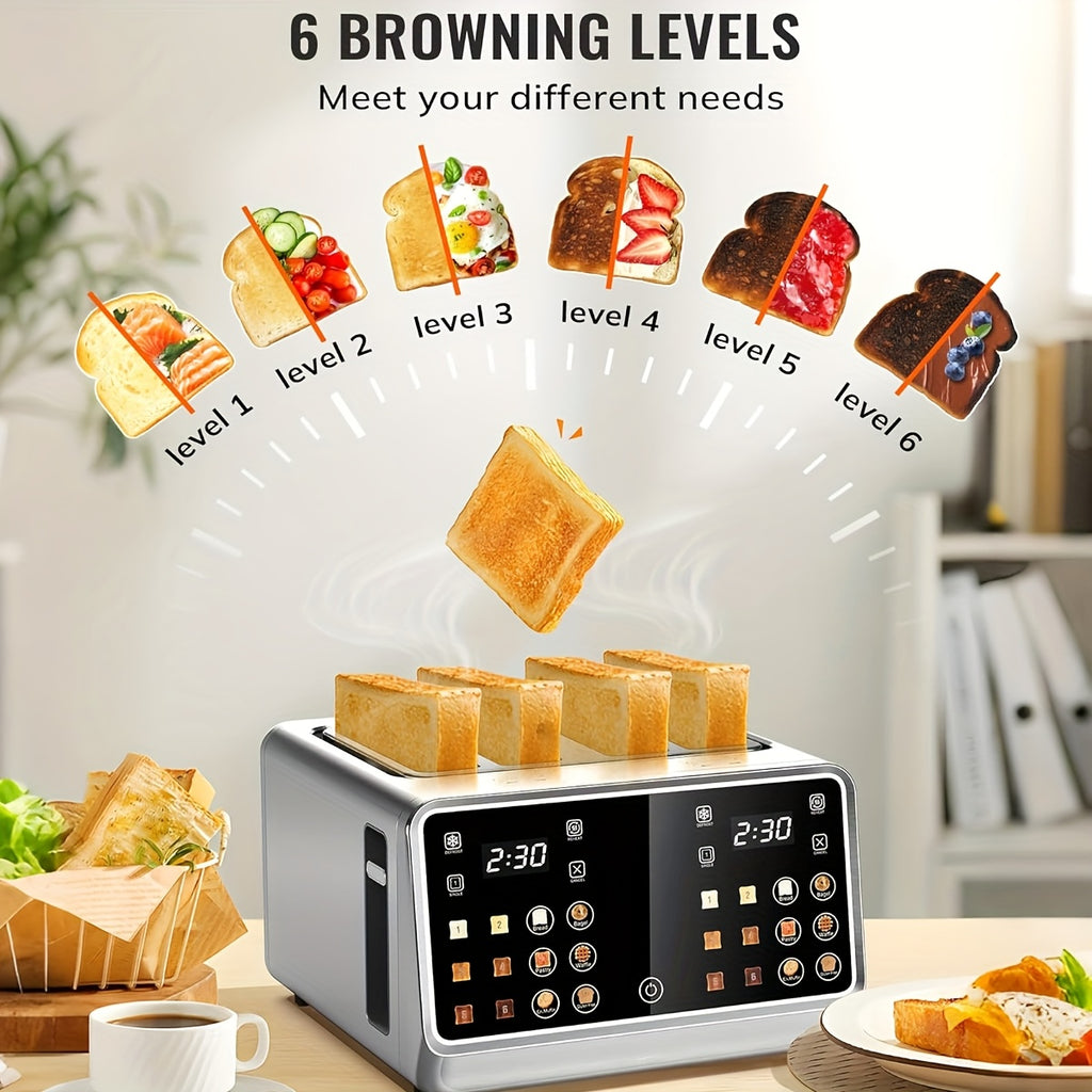 toaster 4   stainless steel digital smart toaster
