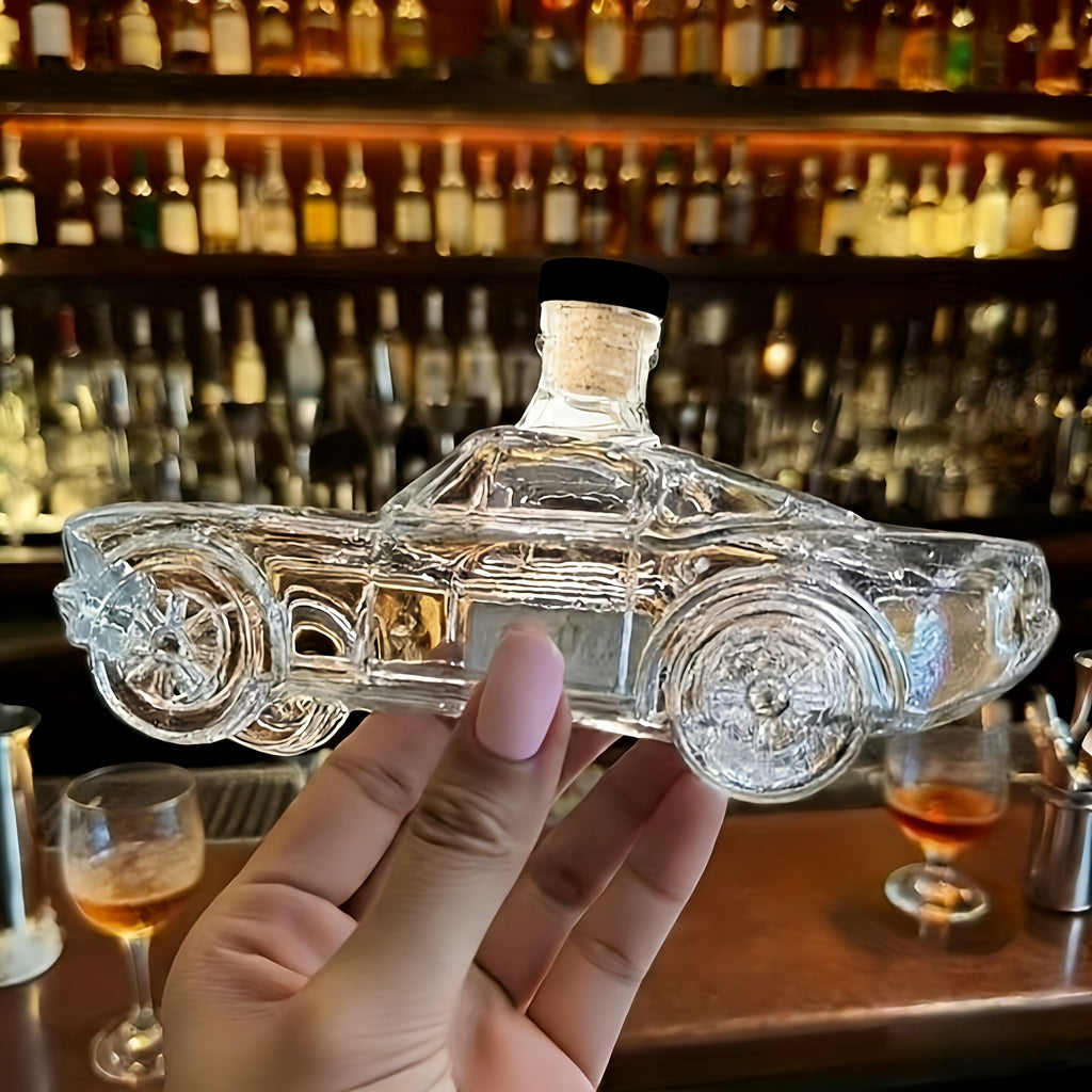 400ml hand blown car shaped whiskey bottle car model wine