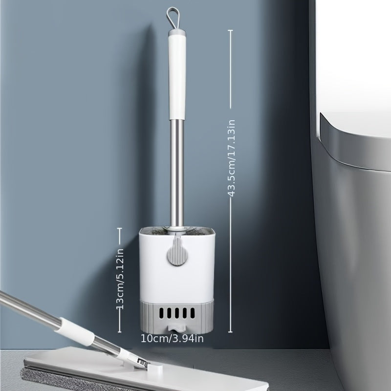1 set toilet brush kit wall mounted holder long handle