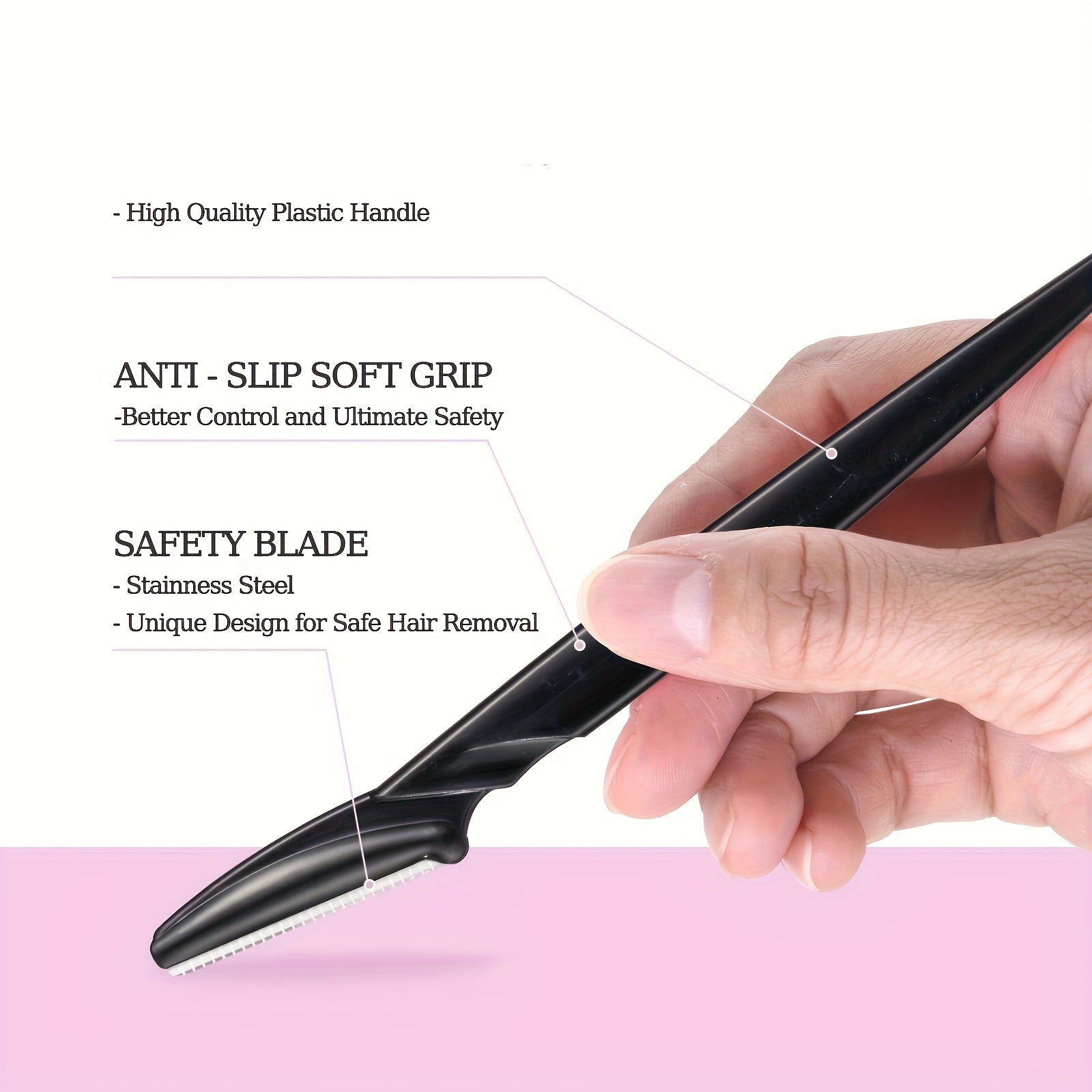 30pcs facial razors random colors premium stainless steel